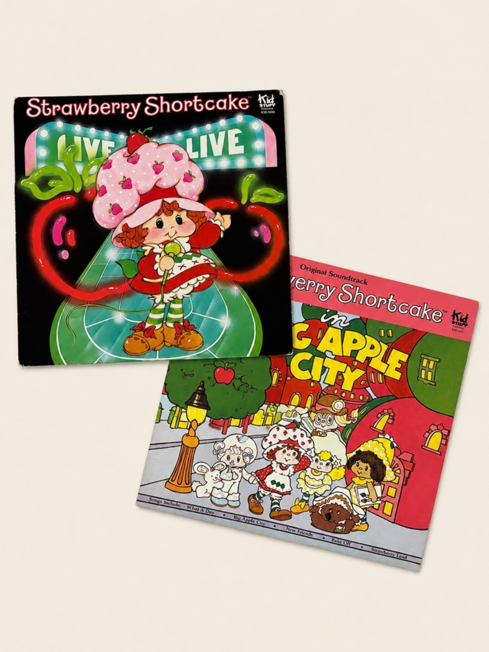 Vintage Strawberry Shortcake Vinyl Records